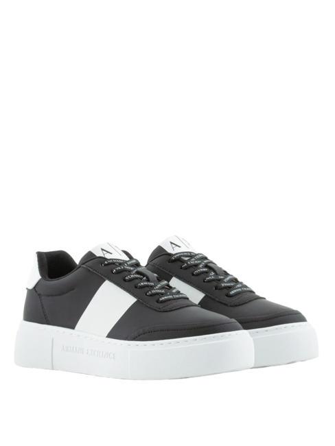 ARMANI EXCHANGE A|X Platform sneakers black+op.white - Women’s shoes