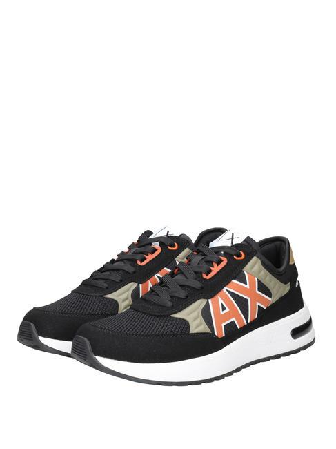 ARMANI EXCHANGE DUSSELDORF Sneakers Man black+wood+orange - Men’s shoes