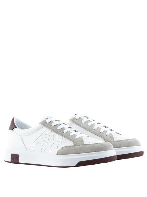 ARMANI EXCHANGE A|X Sneakers op.white+bordeaux - Men’s shoes