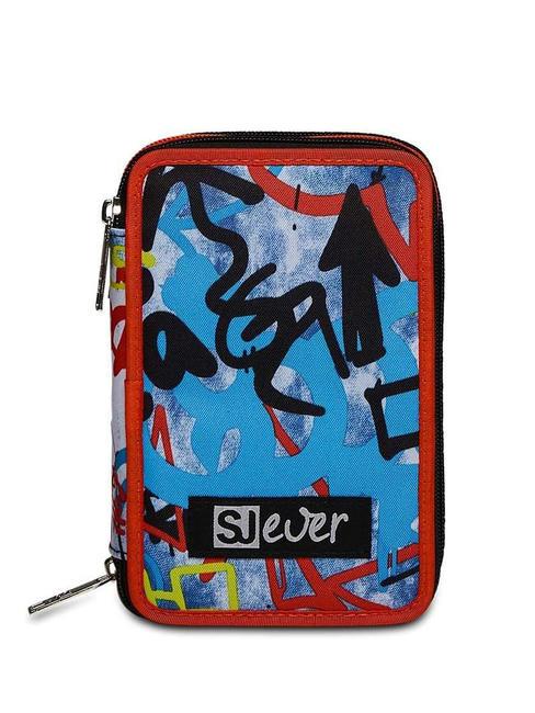 SJGANG EVER DRIFT BOY 3 zip pencil case with school kit red-orange - Cases and Accessories