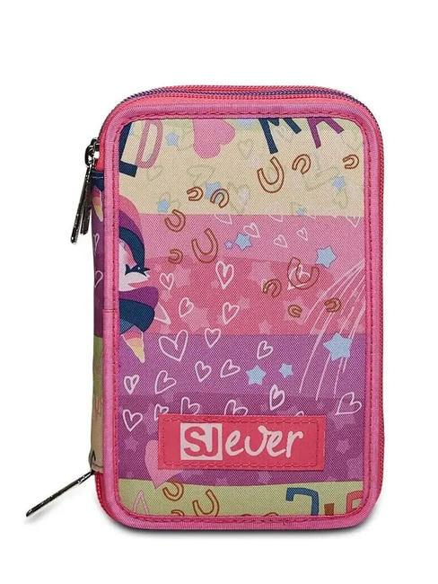 SJGANG EVER RAYLY GIRL 3 zip pencil case with school kit summer rose - Cases and Accessories