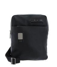 PIQUADRO AKRON Flat leather bag - Over-the-shoulder Bags for Men