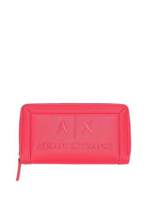 ARMANI EXCHANGE A|X SAFFIANO Large zip around wallet passion - Women’s Wallets