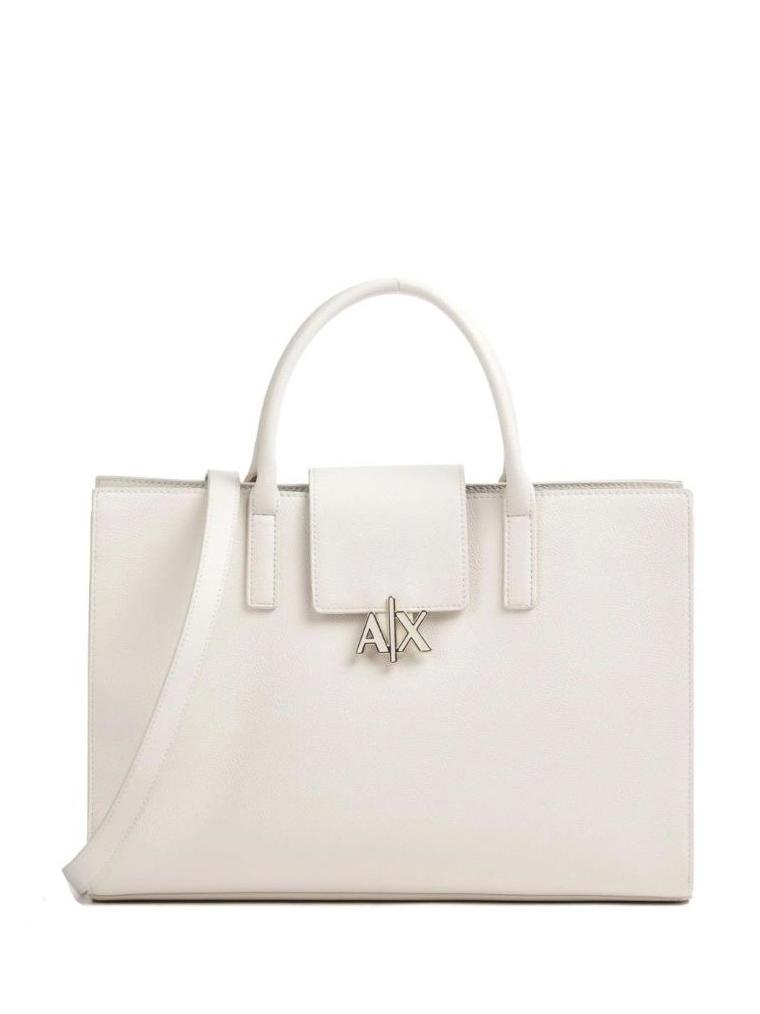 Armani Exchange A|X Metallic Briefcase Bag With Shoulder Strap 