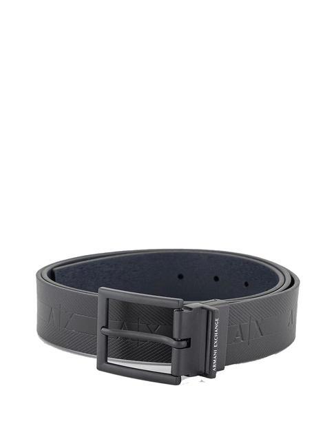 ARMANI EXCHANGE MAN Belt black/navy blue - Belts