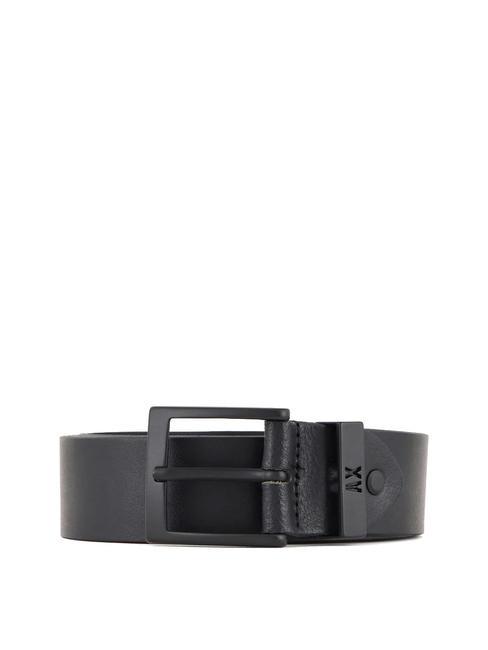 ARMANI EXCHANGE A|X LEATHER Leather belt Black - Belts