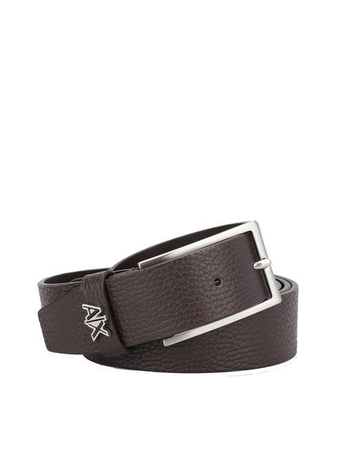 ARMANI EXCHANGE A|X Leather belt t. dark - Belts