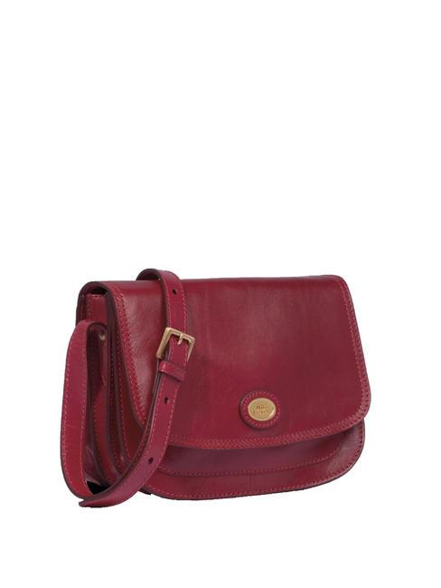 THE BRIDGE STORY Shoulder postina, in leather berry abb. gold - Women’s Bags