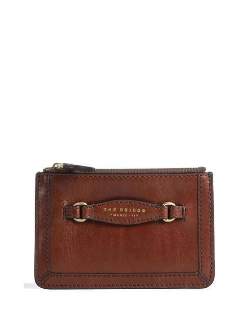 THE BRIDGE BETTINA  Leather coin purse BROWN - Women’s Wallets