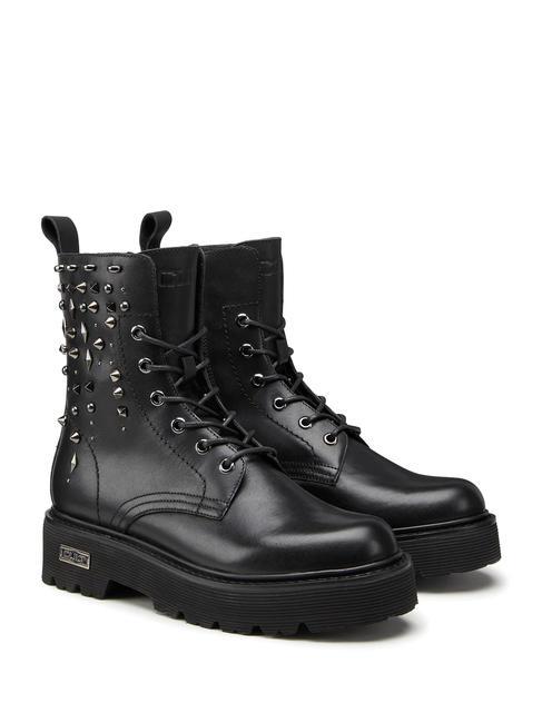 CULT SLASH 3492 Studded leather amphibian ankle boots black - Women’s shoes