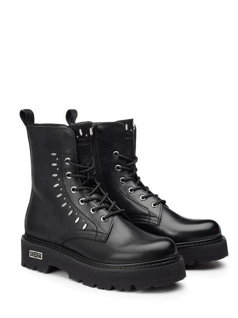 CULT SLASH 3906 Studded leather amphibian ankle boots black - Women’s shoes