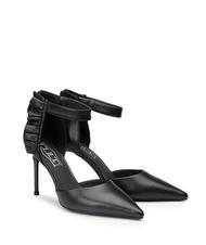 CULT QUEEN 3956 Leather pumps with ruffles black - Women’s shoes - 1