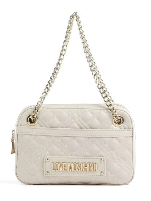 LOVE MOSCHINO QUILTED  Shoulder mini bag ivory - Women’s Bags