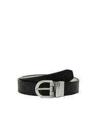 CALVIN KLEIN CK MUST Reversible leather belt blackmono - Belts - 1