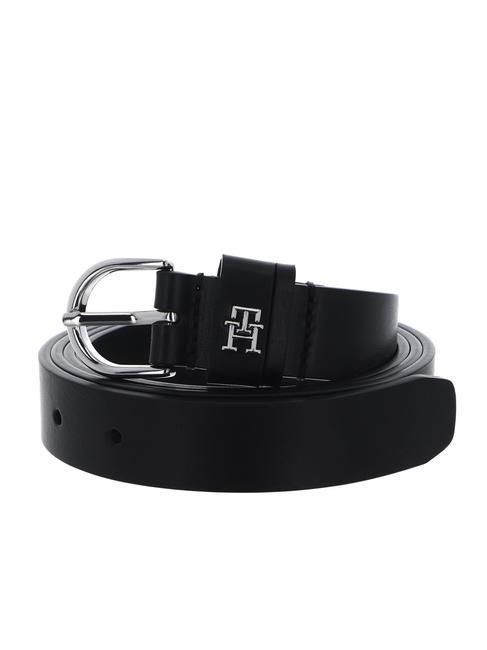 TOMMY HILFIGER ESSENTIAL EFFORTLESS Leather belt black - Belts