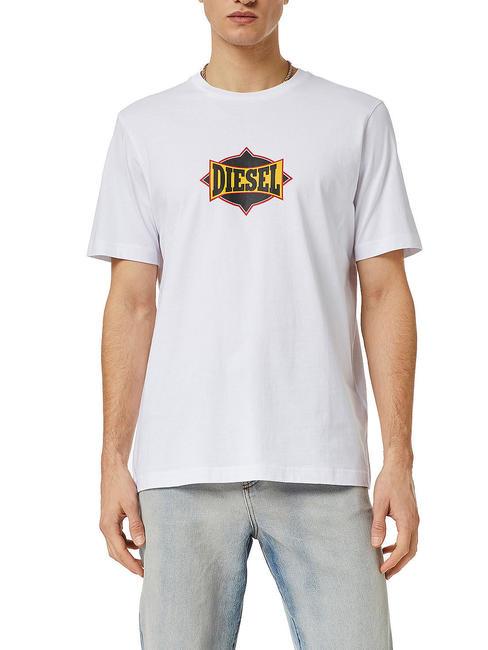 DIESEL T-JUST Cotton T-shirt white - T-shirt