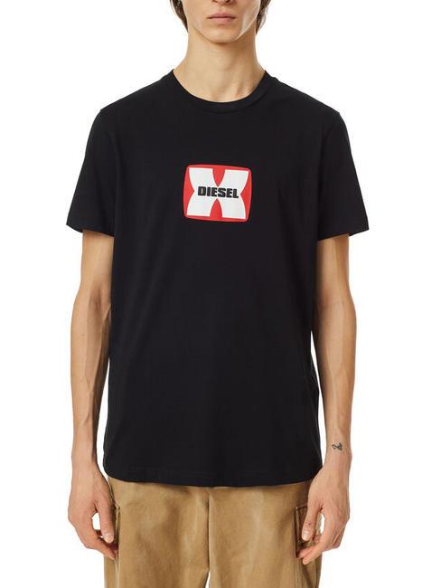 DIESEL T-DIEGOR Cotton T-shirt black - T-shirt
