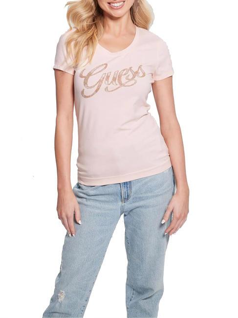 GUESS SCRIPT  Short-sleeved T-shirt wanna be pink - T-shirt
