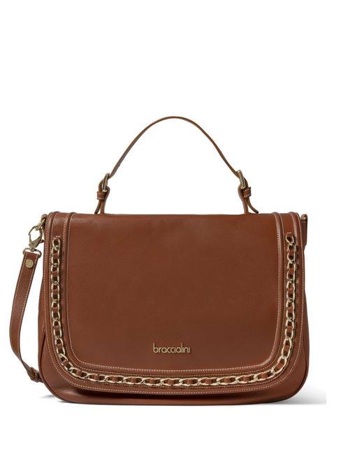 BRACCIALINI NORA Leather briefcase bag brown - Women’s Bags