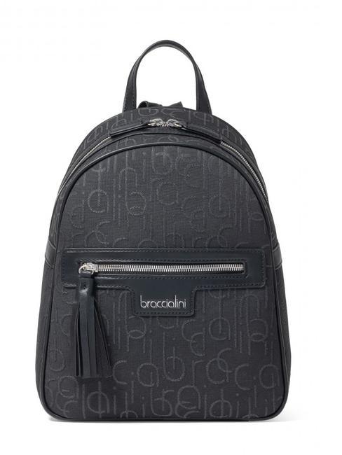 BRACCIALINI FONT Jacquard backpack black - Women’s Bags