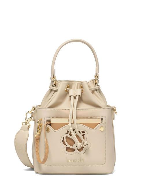 BRACCIALINI POCKET Mini bucket bag with pouch beige - Women’s Bags