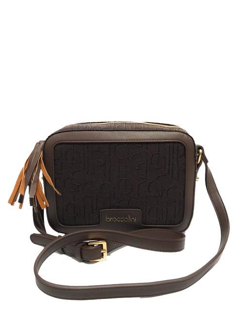 BRACCIALINI FONT Jacquard camera bag brown - Women’s Bags
