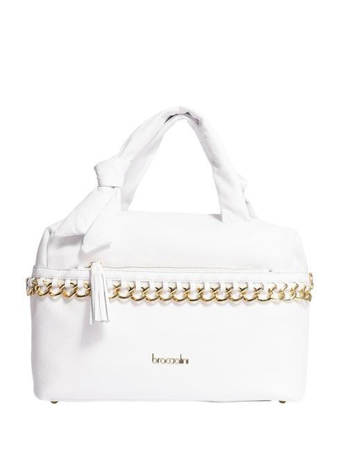 BRACCIALINI NORA Leather trunk bag white - Women’s Bags