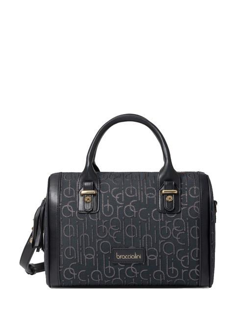 BRACCIALINI FONT Jacquard shoulder bag black - Women’s Bags
