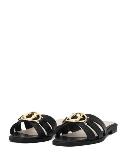 GUESS SYMO  Leather sandals BLACK - Women’s shoes