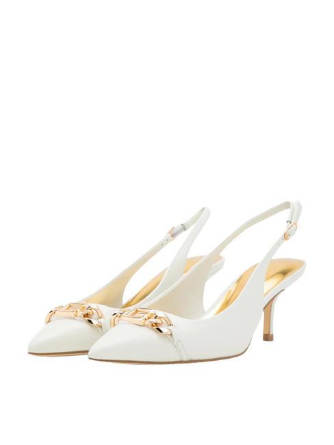 GUESS SDINA Leather slingback pumps white - Women’s shoes