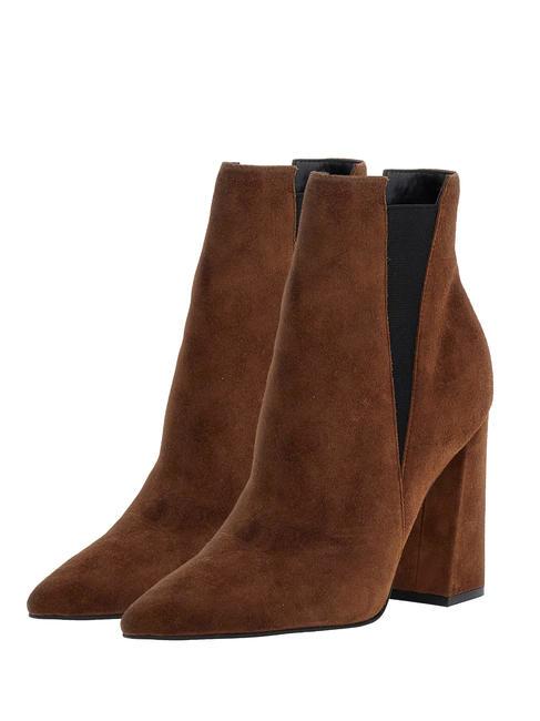 GUESS AVISH High suede ankle boots brown - Women’s shoes