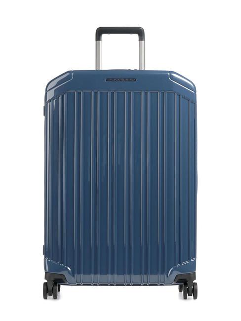 PIQUADRO PQ-LIGHT Ultra slim medium trolley blue - Rigid Trolley Cases