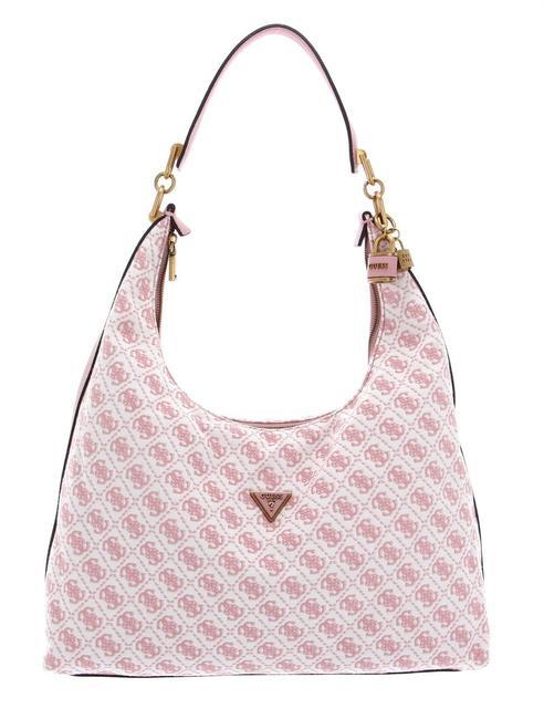 GUESS SHEMARA Large jacquard bag salmon logo - Women’s Bags