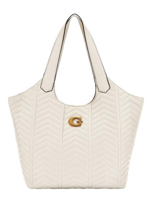 GUESS LOVIDE Quilted shoulder bag STONE - Women’s Bags