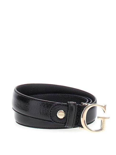 GUESS SILVANA Leather belt BLACK - Belts