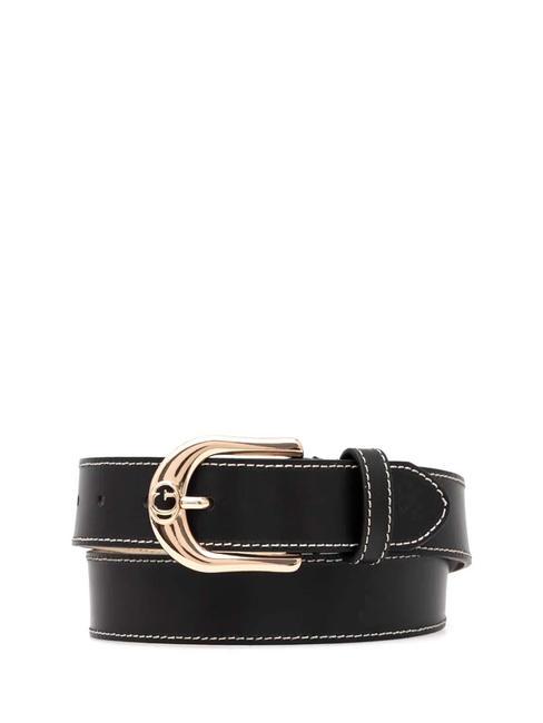 GUESS SILVANA Leather belt BLACK - Belts