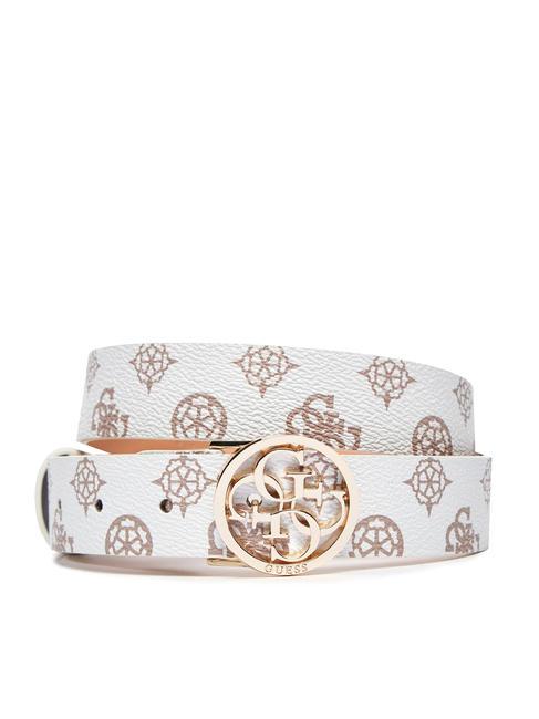 GUESS LORALEE Belt can be shortened to size white logo - Belts