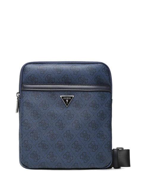 GUESS VEZZOLA Smart Flat bag blue - Over-the-shoulder Bags for Men
