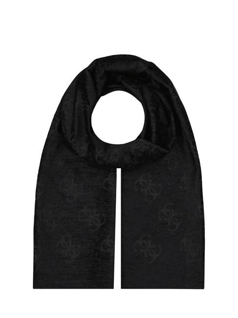 GUESS VEZZOLA Chenille effect scarf BLACK - Scarves