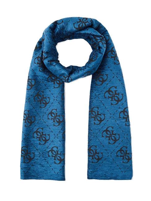 GUESS VEZZOLA Chenille effect scarf blue - Scarves