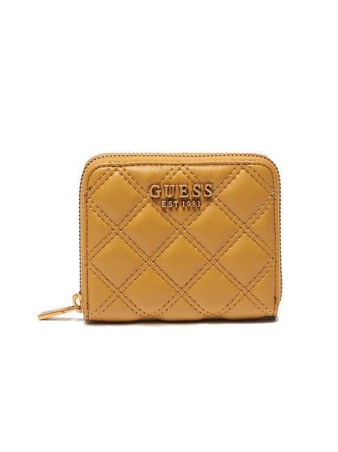 GUESS GIULLY Small ziparound wallet mustard - Women’s Wallets