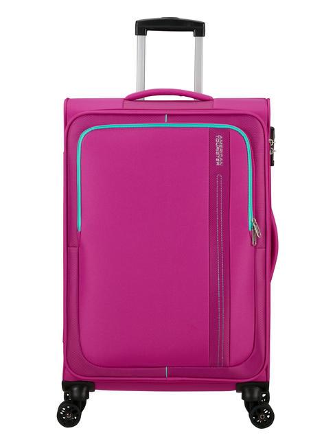 AMERICAN TOURISTER SEA SEEKER Medium size trolley deep / fuch - Semi-rigid Trolley Cases