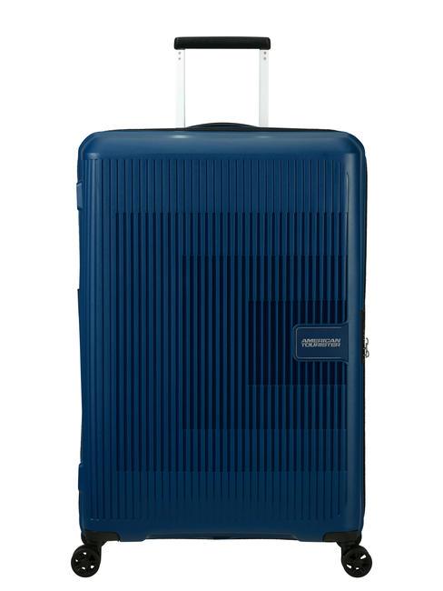 AMERICAN TOURISTER AEROSTEP Large size expandable trolley BLUE - Rigid Trolley Cases