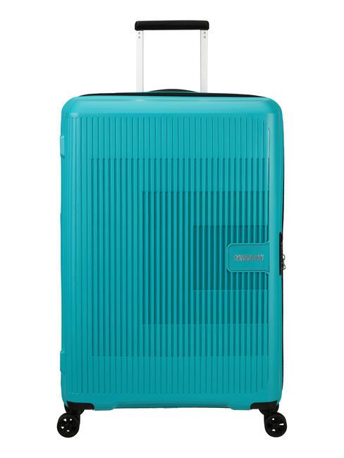 AMERICAN TOURISTER AEROSTEP Large size expandable trolley turquoise tonic - Rigid Trolley Cases