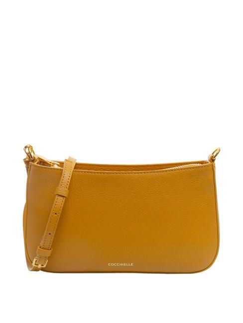 COCCINELLE LILY Textured leather bag with chain handle resin - Women’s Bags
