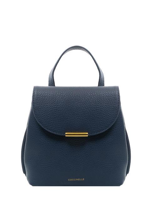 COCCINELLE PRIMROSE Mini textured leather backpack blueberry - Women’s Bags
