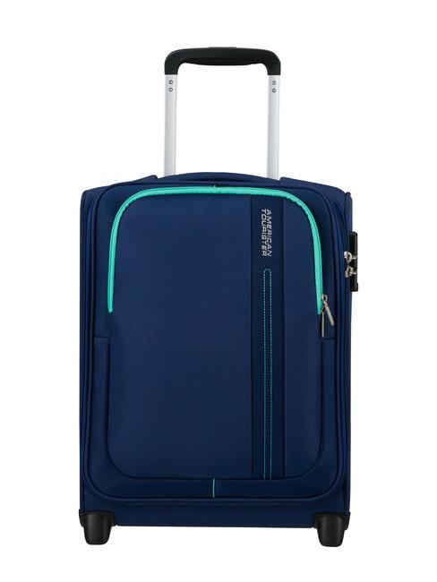 AMERICAN TOURISTER SEA SEEKER Underseater hand luggage trolley COMBAT NAVY - Semi-rigid Trolley Cases