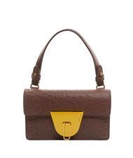 COCCINELLE NICO OSTRICH Mini printed leather bag - Women&rsquo;s Bags