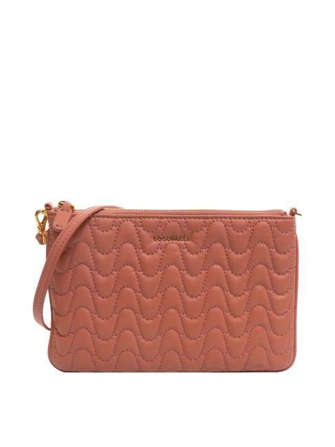 COCCINELLE BEST MATELASSE Clutch bag in nappa leather camellia - Women’s Bags