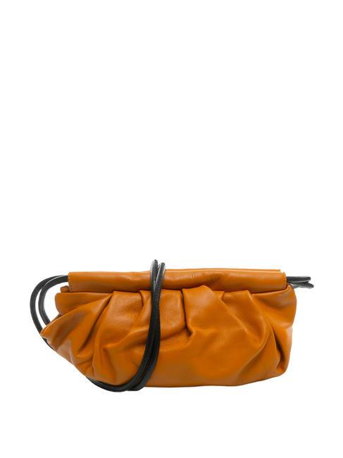 BORBONESE DUNETTE Medium leather shoulder bag cognac - Women’s Bags